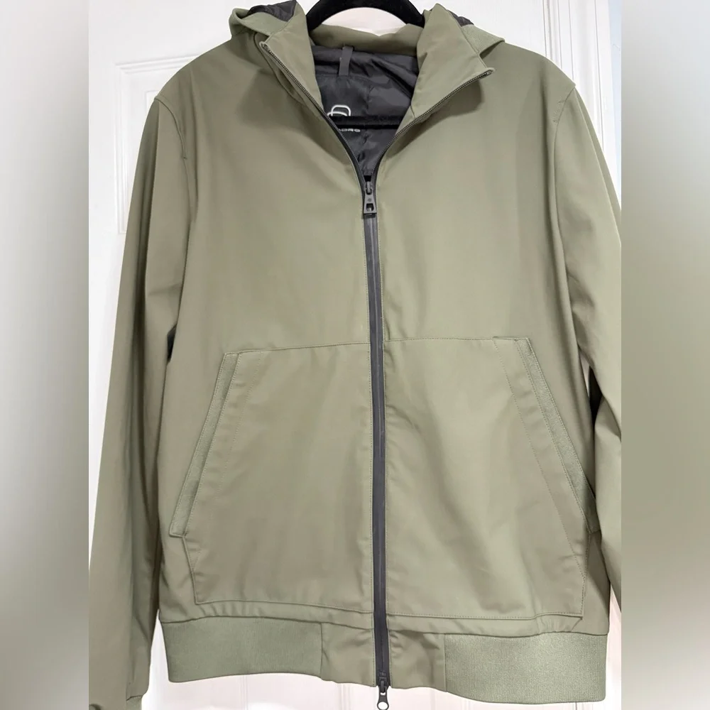 Olive Green Men's Windbreaker Jacket